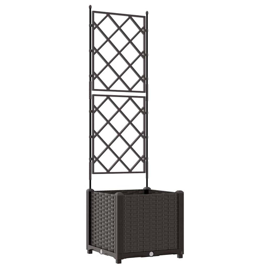Garden Planter Brown 40 x 40 x 143 cm PP Garden Planter Brown 40 x 40 x 143 cm PP