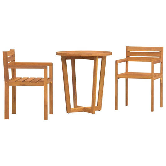 3 Piece Garden Dining Set Solid Wood Acacia 3 Piece Garden Dining Set Solid Wood Acacia