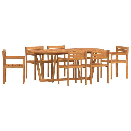 7 Piece Garden Dining Set Solid Wood Acacia 7 Piece Garden Dining Set Solid Wood Acacia