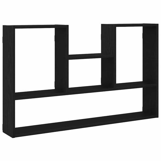 Wall Shelf Black Oak 99x15x60 cm Engineered Wood Wall Shelf Black Oak 99x15x60 cm Engineered Wood