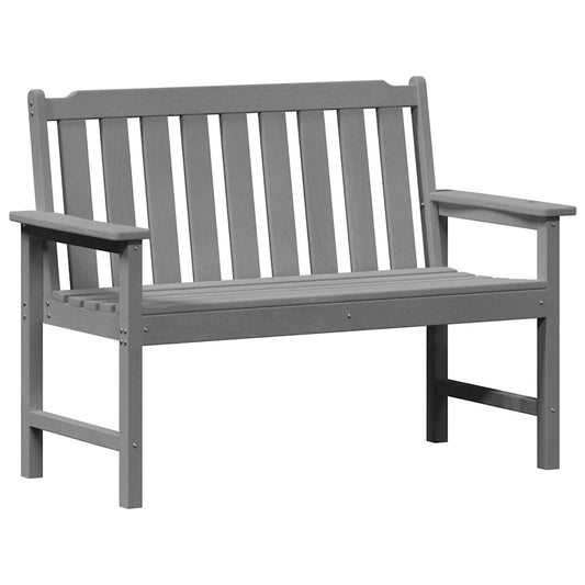Garden Bench Light Grey 120 x 59 x 88 cm HDPE Garden Bench Light Grey 120 x 59 x 88 cm HDPE