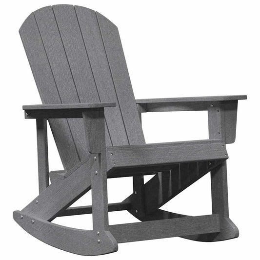 Adirondack Rocking Chair Light Grey 92 x 73.5 x 92 cm HDPE Adirondack Rocking Chair Light Grey 92 x 73.5 x 92 cm HDPE