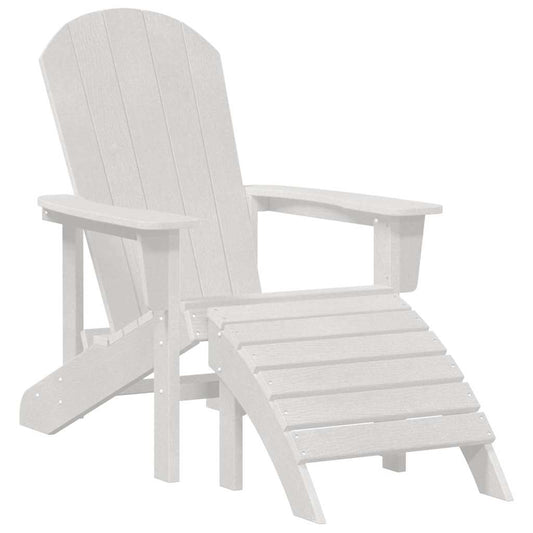 Adirondack Chair White 82 x 74 x 92 cm HDPE Adirondack Chair White 82 x 74 x 92 cm HDPE