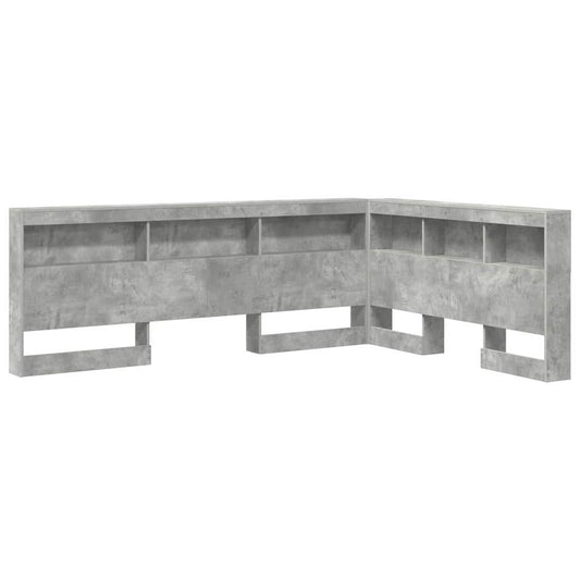 Storage Headboard Concrete Grey Engineered Wood Storage Headboard Concrete Grey Engineered Wood
