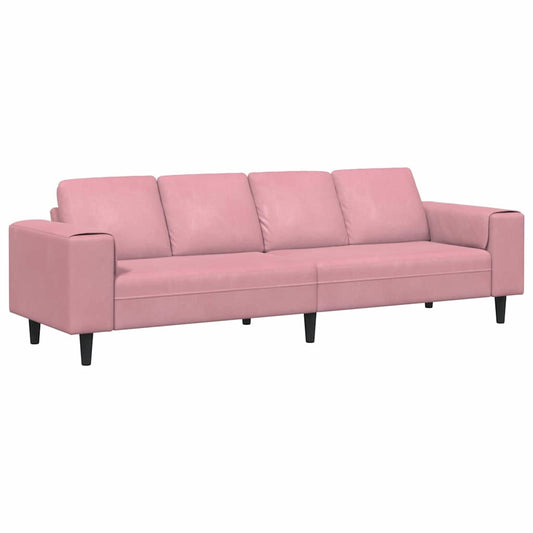 Living Room Couch Pink 250 x 77 x 76 cm Living Room Couch Pink 250 x 77 x 76 cm