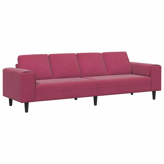 Living Room Couch Wine Red 250 x 77 x 76 cm Living Room Couch Wine Red 250 x 77 x 76 cm