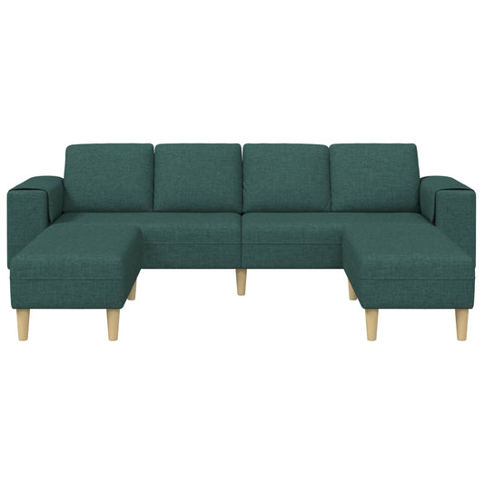Living Room Couch 3 pcs Dark Green Polyester Living Room Couch 3 pcs Dark Green Polyester