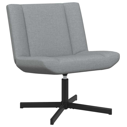 Swivel Chair Light Grey 63 x 75 x 76 cm Fabric Swivel Chair Light Grey 63 x 75 x 76 cm Fabric