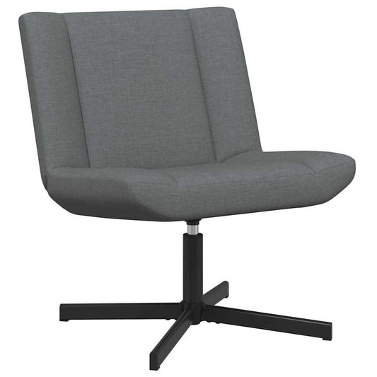 Swivel Chair Dark Grey 63 x 75 x 76 cm Fabric Swivel Chair Dark Grey 63 x 75 x 76 cm Fabric
