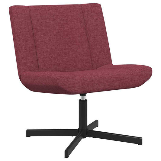Swivel Chair Wine Red 63 x 75 x 76 cm Fabric Swivel Chair Wine Red 63 x 75 x 76 cm Fabric