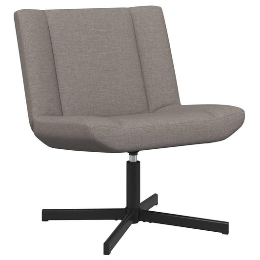 Swivel Chair Taupe 63 x 75 x 76 cm Fabric Swivel Chair Taupe 63 x 75 x 76 cm Fabric