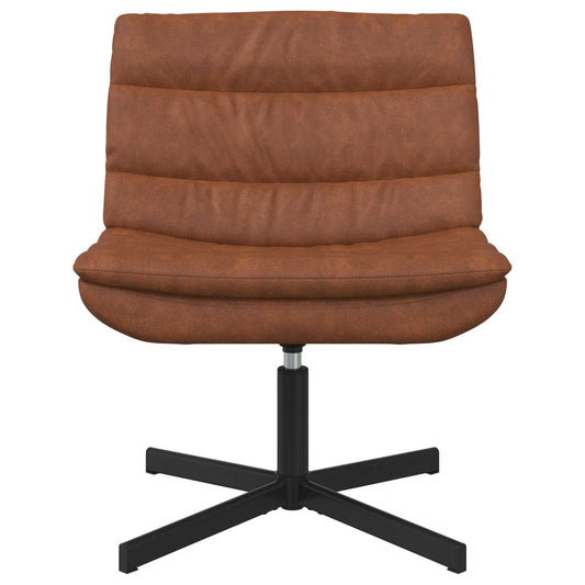 Swivel Chair Brown 63 x 75 x 76 cm Antique PU Swivel Chair Brown 63 x 75 x 76 cm Antique PU