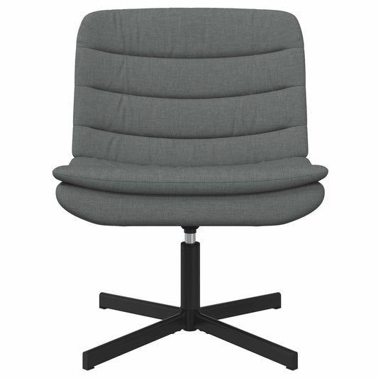 Swivel Chair Dark Grey 63 x 75 x 76 cm Fabric Swivel Chair Dark Grey 63 x 75 x 76 cm Fabric