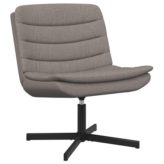 Swivel Chair Taupe 63 x 75 x 76 cm Fabric Swivel Chair Taupe 63 x 75 x 76 cm Fabric