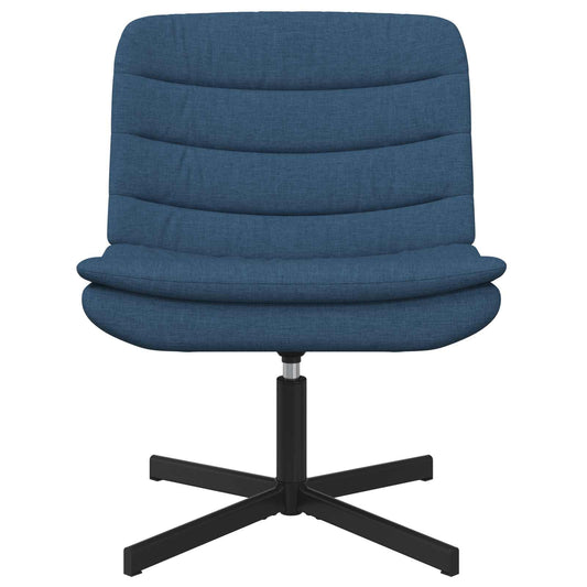 Swivel Chair Blue 63 x 75 x 76 cm Fabric Swivel Chair Blue 63 x 75 x 76 cm Fabric