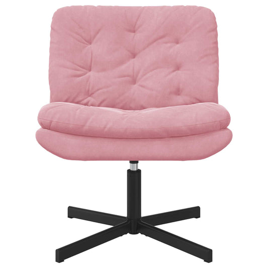 Swivel Relaxing Chair Pink 63 x 75 x 76 cm Velvet Swivel Relaxing Chair Pink 63 x 75 x 76 cm Velvet