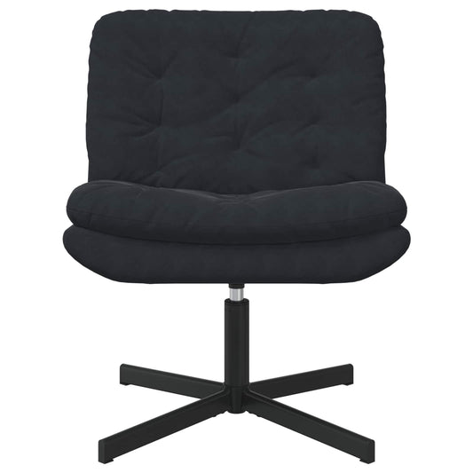 Swivel Relaxing Chair Black 63 x 75 x 76 cm Velvet Swivel Relaxing Chair Black 63 x 75 x 76 cm Velvet