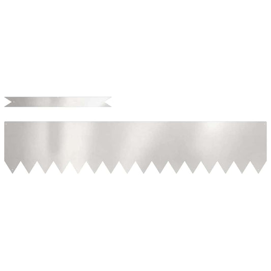 Lawn Edging 50 pcs 100 x 0.05 x 20 cm Stainless Steel Silver Lawn Edging 50 pcs 100 x 0.05 x 20 cm Stainless Steel Silver