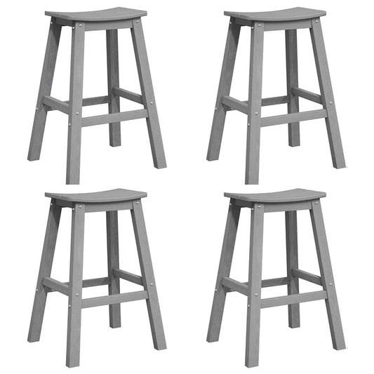 Garden Bar Set 4 pcs Light Grey HDPE Garden Bar Set 4 pcs Light Grey HDPE