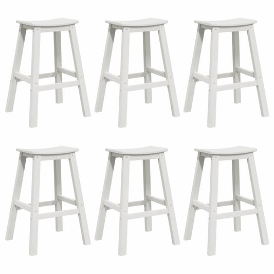 Garden Bar Set 6 pcs White HDPE Garden Bar Set 6 pcs White HDPE