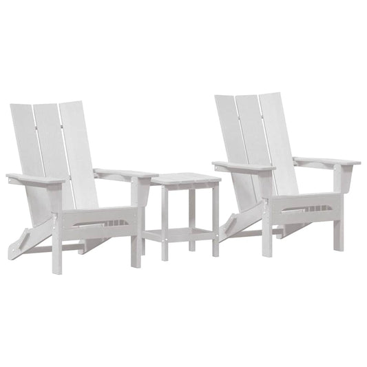 Garden Chair 3 pcs White 80.5 x 74.5 x 92 cm Polyethylene Garden Chair 3 pcs White 80.5 x 74.5 x 92 cm Polyethylene