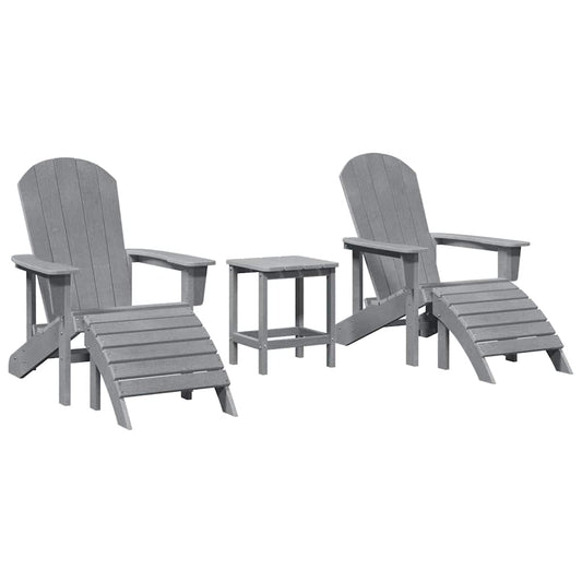 Garden Chair 3 pcs Light Grey Polyethylene Garden Chair 3 pcs Light Grey Polyethylene