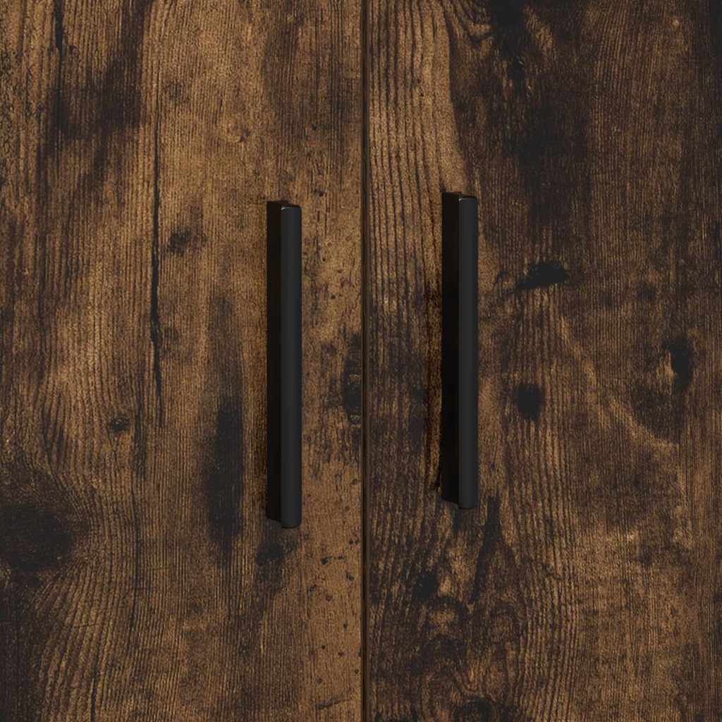Storage Cabinet 2 pcs Smoked Oak 127 x 41 x 40 cm