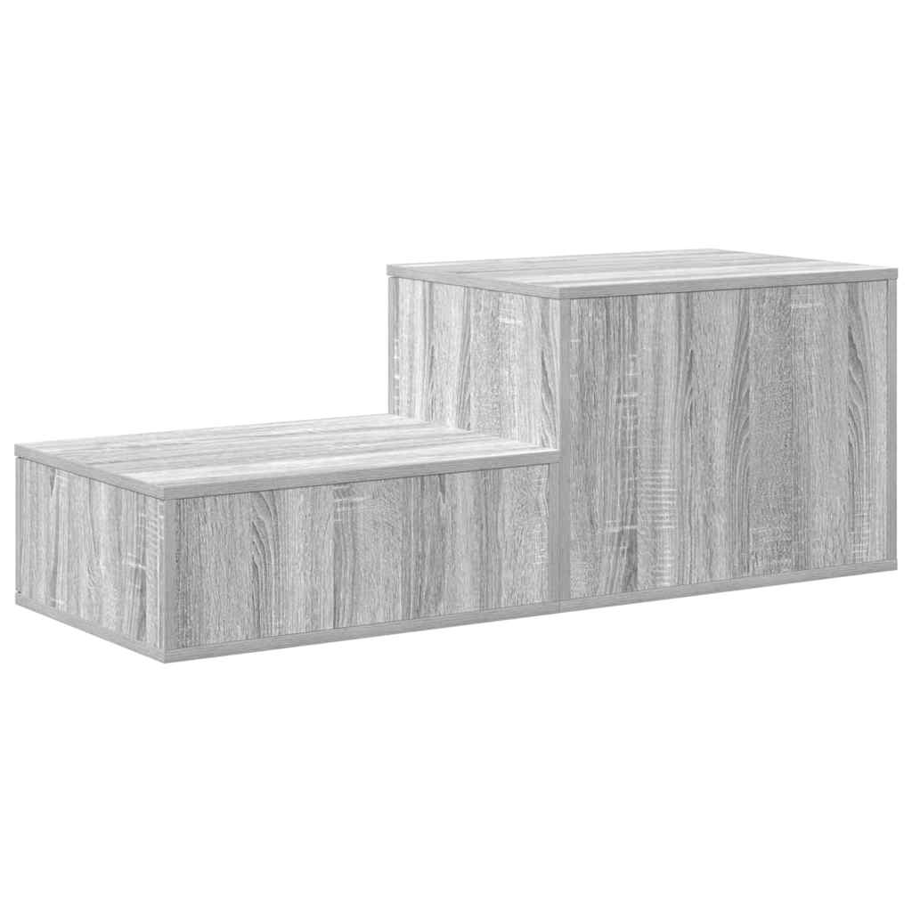 Storage Cabinet 2 pcs Grey Sonoma 127 x 41 x 40 cm