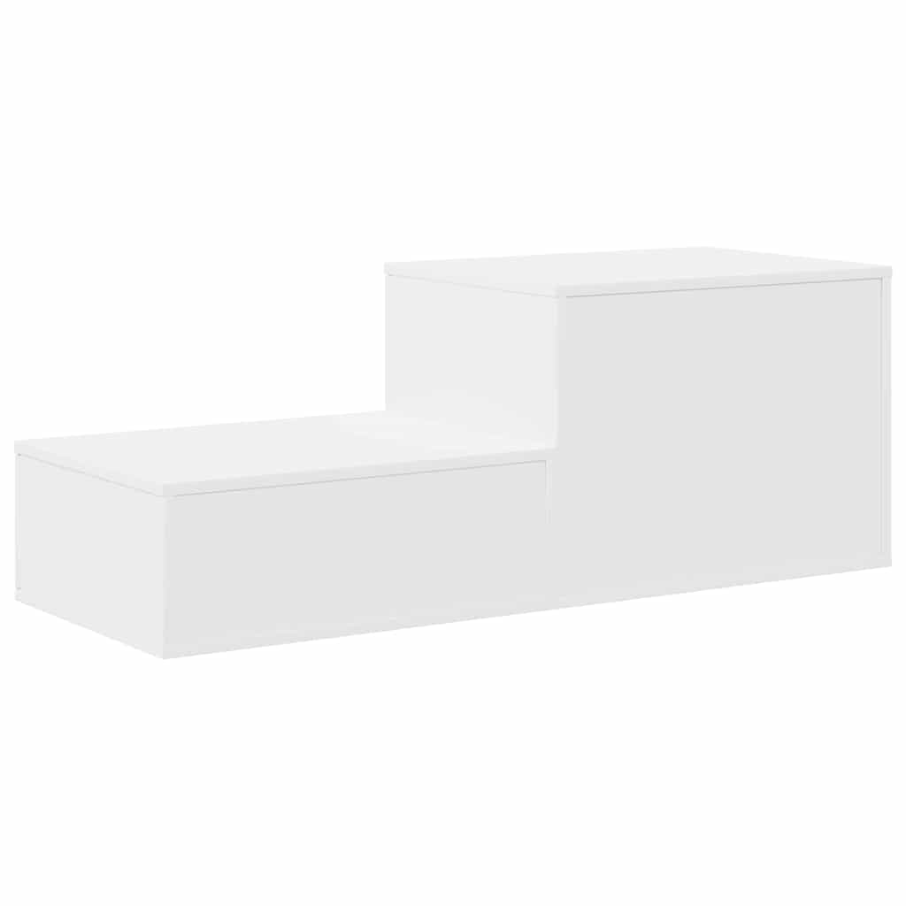 Storage Cabinet 2 pcs White 118 x 41 x 40 cm Engineered Wood