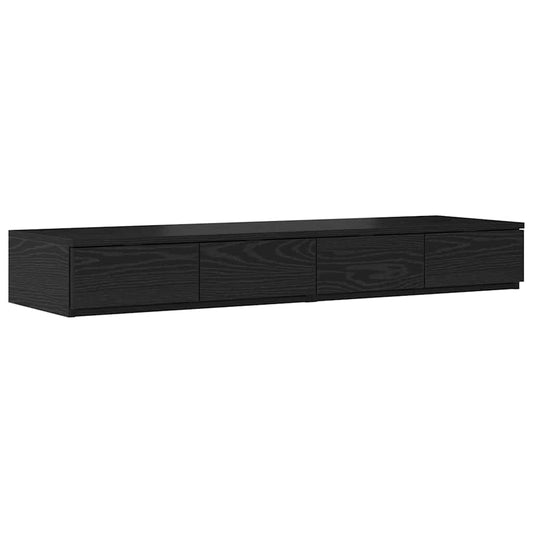 Bed Drawers Black Oak 120 x 36.5 x 16.5 cm Engineered Wood Bed Drawers Black Oak 120 x 36.5 x 16.5 cm Engineered Wood