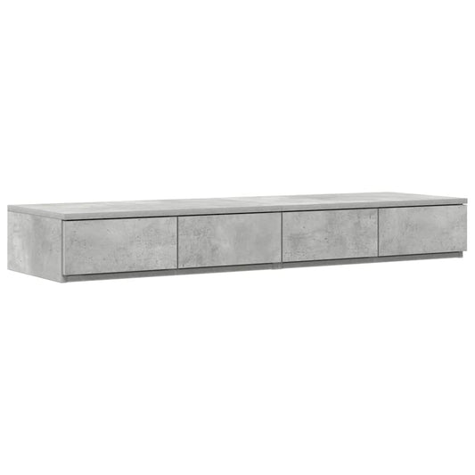 Bed Drawers Concrete Grey 120 x 36.5 x 16.5 cm Engineered Wood Bed Drawers Concrete Grey 120 x 36.5 x 16.5 cm Engineered Wood