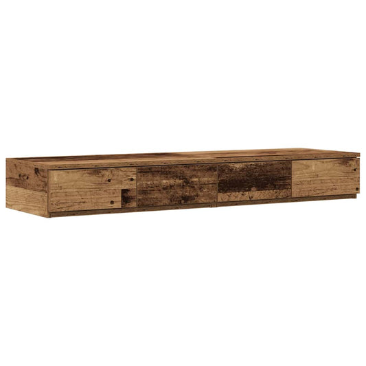 Bed Drawers Old Wood 120 x 36.5 x 16.5 cm Engineered Wood Bed Drawers Old Wood 120 x 36.5 x 16.5 cm Engineered Wood