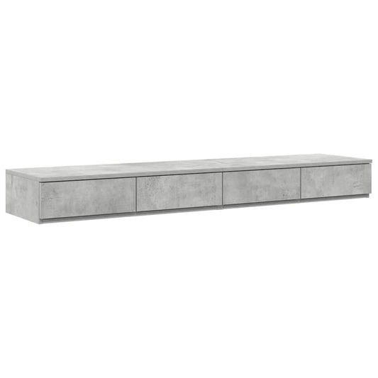 Bed Drawers Concrete Grey 160 x 36.5 x 16.5 cm Engineered Wood Bed Drawers Concrete Grey 160 x 36.5 x 16.5 cm Engineered Wood