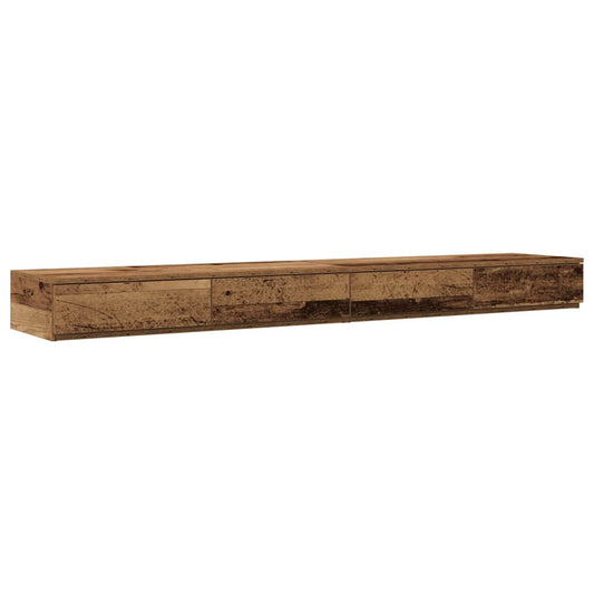 Bed Drawers Old Wood 180 x 36.5 x 16.5 cm Engineered Wood Bed Drawers Old Wood 180 x 36.5 x 16.5 cm Engineered Wood