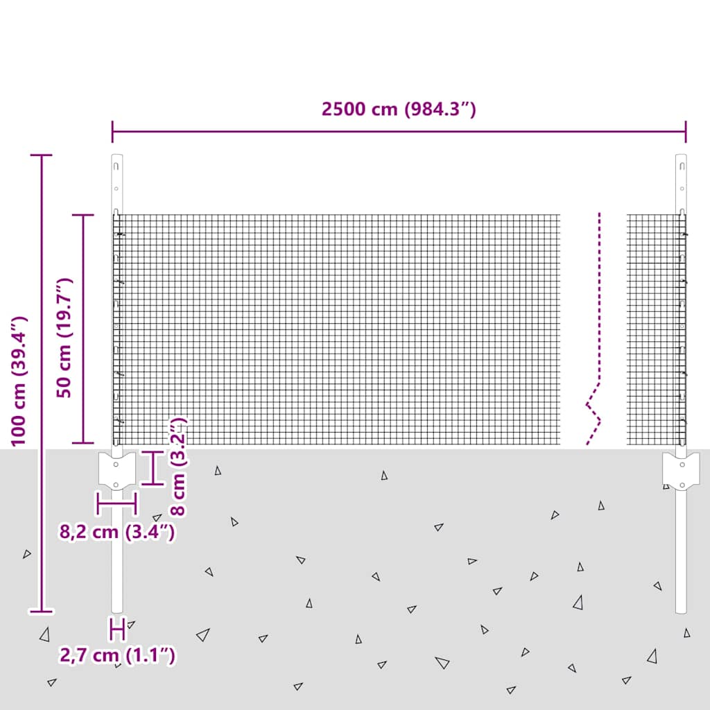 Fence with Post Green