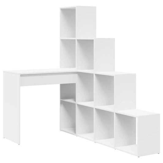 Corner Desk White 101.5 x 149.5 x 149.5 cm Engineered Wood Corner Desk White 101.5 x 149.5 x 149.5 cm Engineered Wood