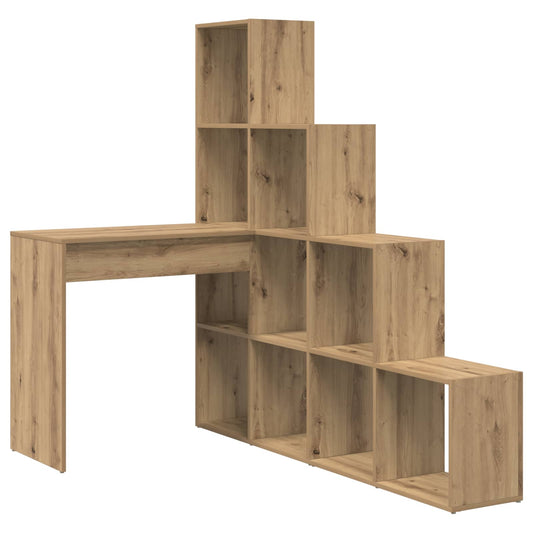 Corner Desk with Shelf Artisan Oak 101.5 x 149.5 x 149.5 cm Corner Desk with Shelf Artisan Oak 101.5 x 149.5 x 149.5 cm