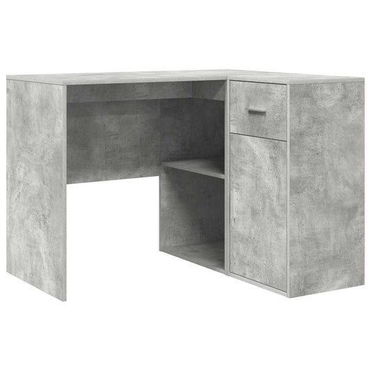 Corner Desk with Drawer Concrete Grey 102 x 88 x 75 cm Corner Desk with Drawer Concrete Grey 102 x 88 x 75 cm
