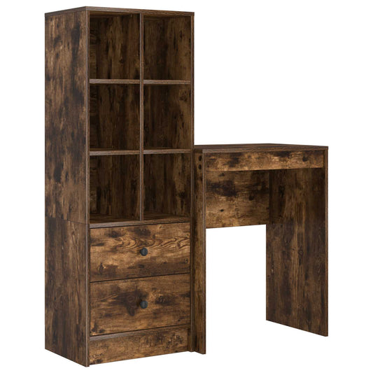 Desk Smoked Oak 105.5 x 34 x 127 cm 2 pcs Desk Smoked Oak 105.5 x 34 x 127 cm 2 pcs