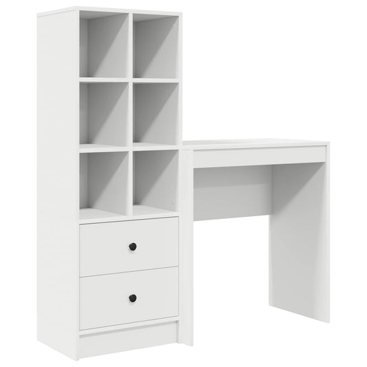 Desk White 115.5 x 40 x 127 cm 2 pcs Desk White 115.5 x 40 x 127 cm 2 pcs