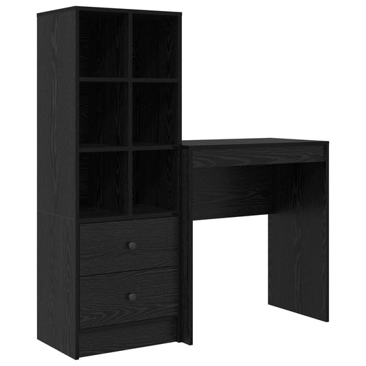 Desk Black Oak 115.5 x 40 x 127 cm 2 pcs Desk Black Oak 115.5 x 40 x 127 cm 2 pcs