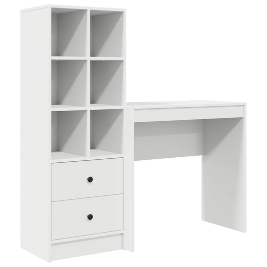 Desk White 125.5 x 40 x 127 cm 2 pcs Desk White 125.5 x 40 x 127 cm 2 pcs