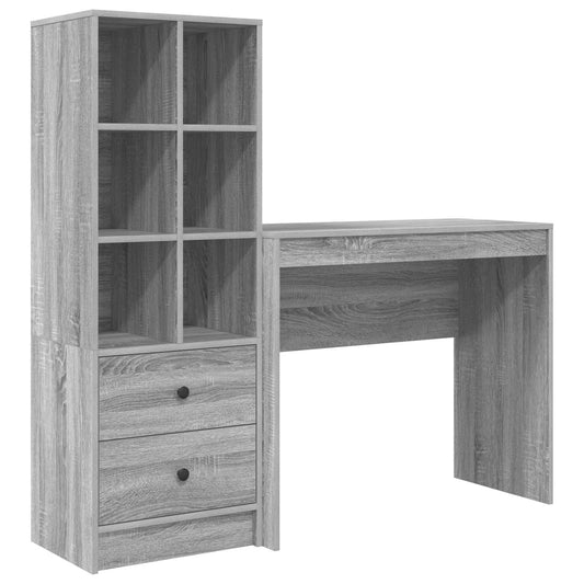 Desk Grey Sonoma 135.5 x 40 x 127 cm 2 pcs Desk Grey Sonoma 135.5 x 40 x 127 cm 2 pcs