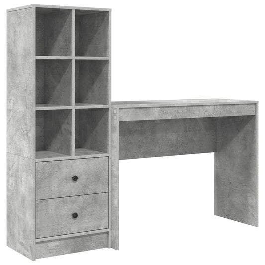 Desk Concrete Grey 145.5 x 40 x 127 cm 2 pcs Desk Concrete Grey 145.5 x 40 x 127 cm 2 pcs
