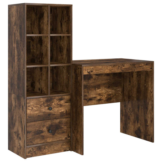 Desk Smoked Oak 125.5 x 50 x 127 cm 2 pcs Desk Smoked Oak 125.5 x 50 x 127 cm 2 pcs