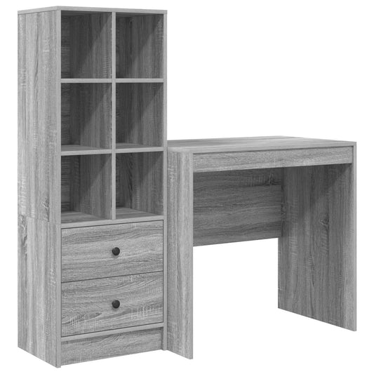 Desk Grey Sonoma 125.5 x 50 x 127 cm 2 pcs Desk Grey Sonoma 125.5 x 50 x 127 cm 2 pcs
