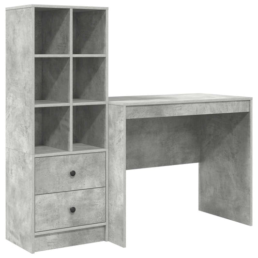 Desk Concrete Grey 135.5 x 50 x 127 cm 2 pcs Desk Concrete Grey 135.5 x 50 x 127 cm 2 pcs