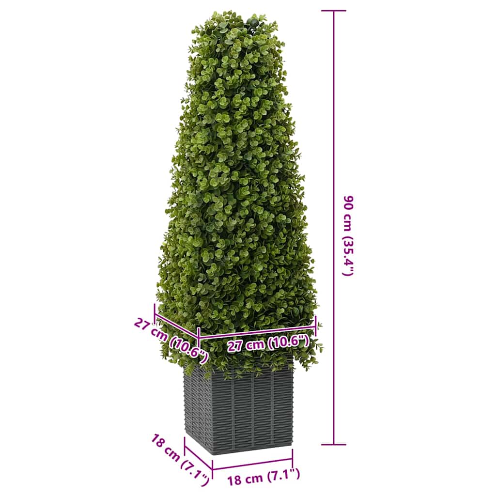 Artificial Plant Eucalyptus Tree with Pot 27x27x90 cm Green displayed in a stylish indoor space, perfect for adding greenery with minimal maintenance.
