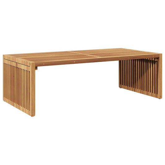 Garden Side Table Brown 110 x 55 x 35.5 cm Solid Teak Wood Garden Side Table Brown 110 x 55 x 35.5 cm Solid Teak Wood