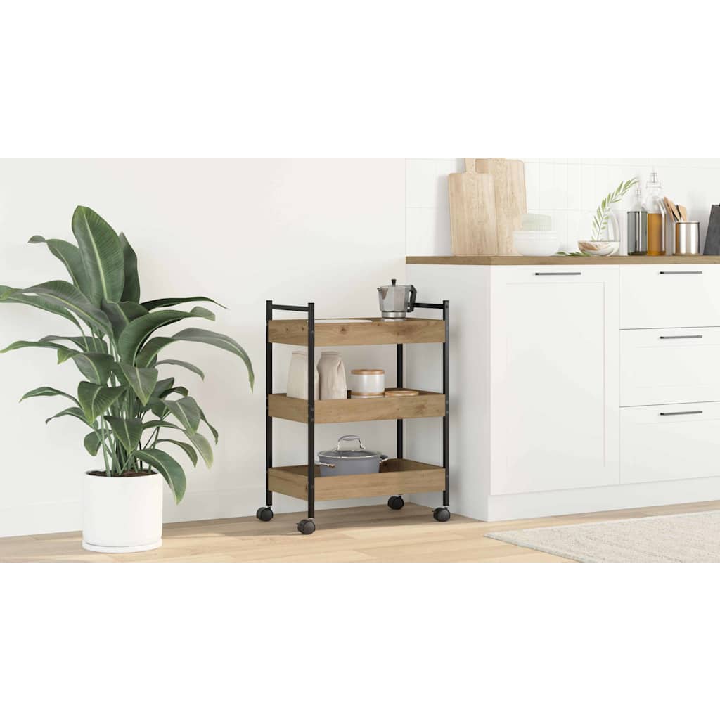 Kitchen Trolley Artisan Oak 50 x 30 x 70 cm Engineered Wood